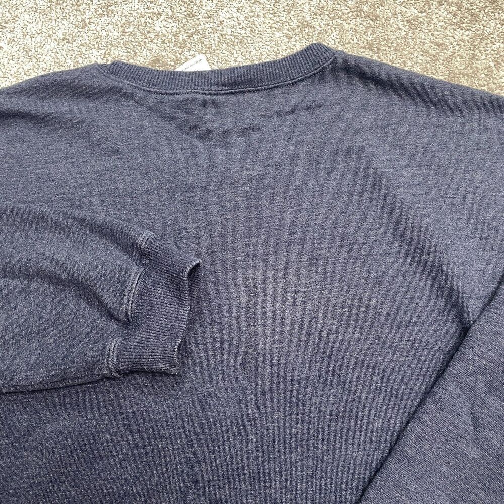 Disney Mickey Mouse Graphic Pullover Sweatshirt Mens XL Blue Crew Neck Casual - Picture 10 of 12